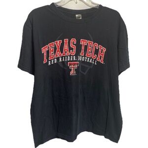 Texas Tech Red Raiders Football T-Shirt Size XL Black